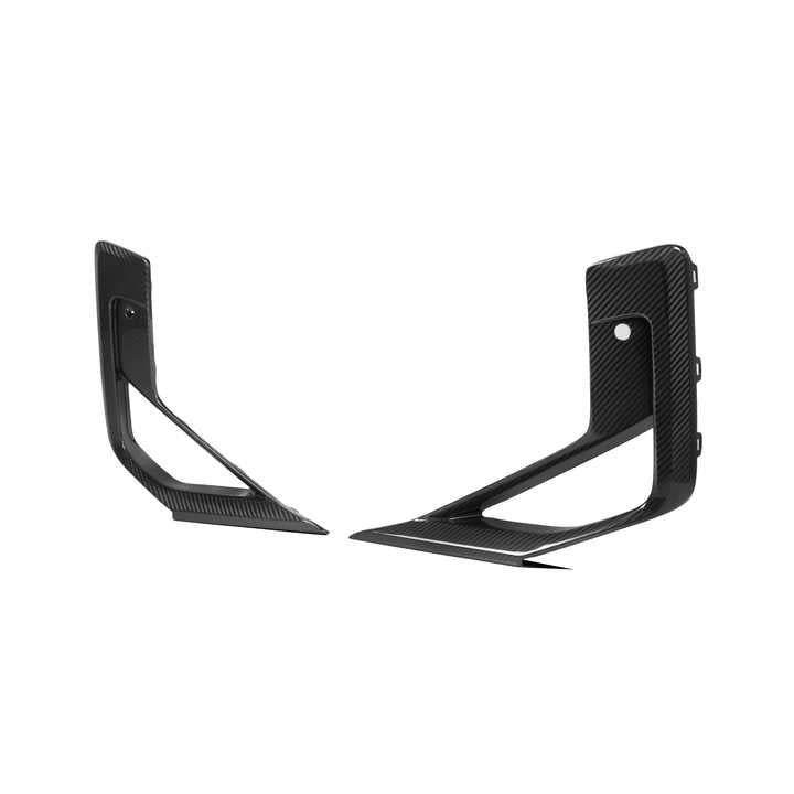 BMW X3M F97 X4M F98 LCI Pre-Preg Dry Oem Style Carbon Fibre Front Bumper Inserts By OPTIC (2022+)