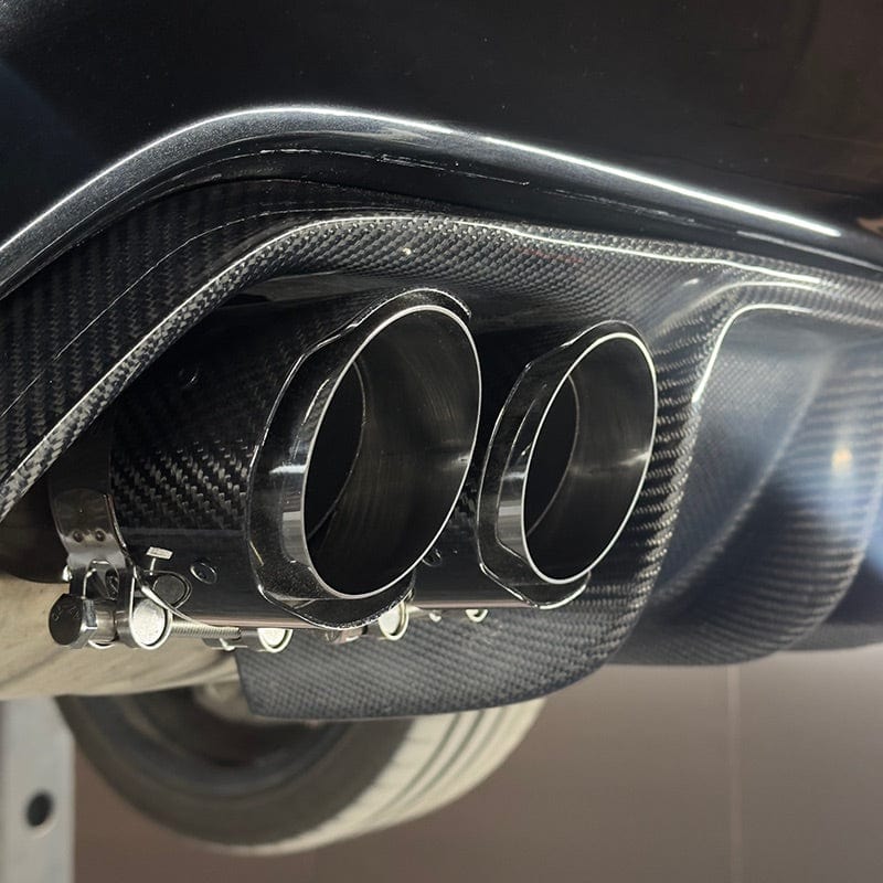 BMW 6 Series 640D/640I (F06/F12/F13) Slash Cut Carbon Exhaust Tips