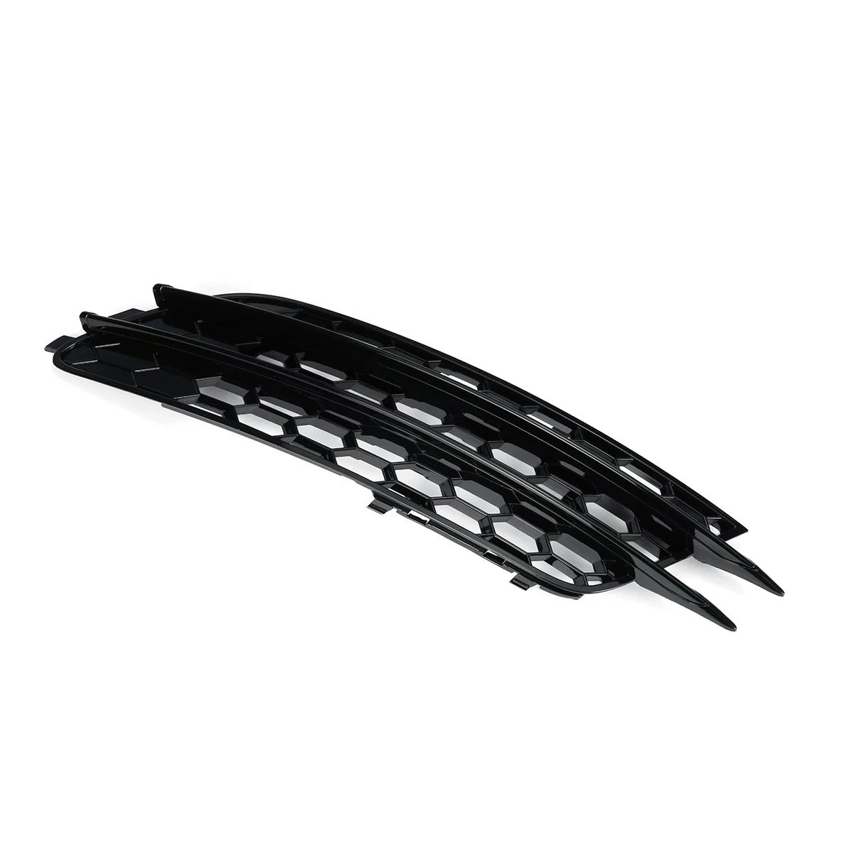 Audi A6 C7 Gloss Black Fog Light Grills (2012-2015)