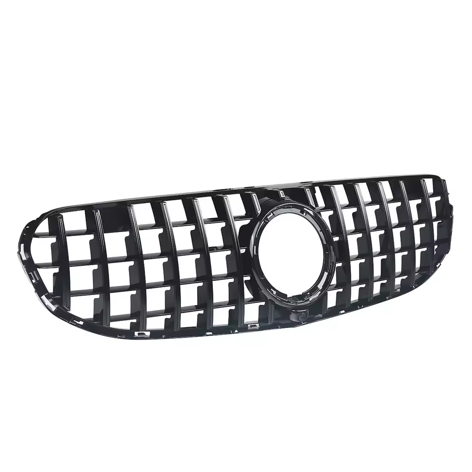 Mercedes GLC X253/C253 Facelift Gloss Black Panamericana GT Style Grill (2019-2022)