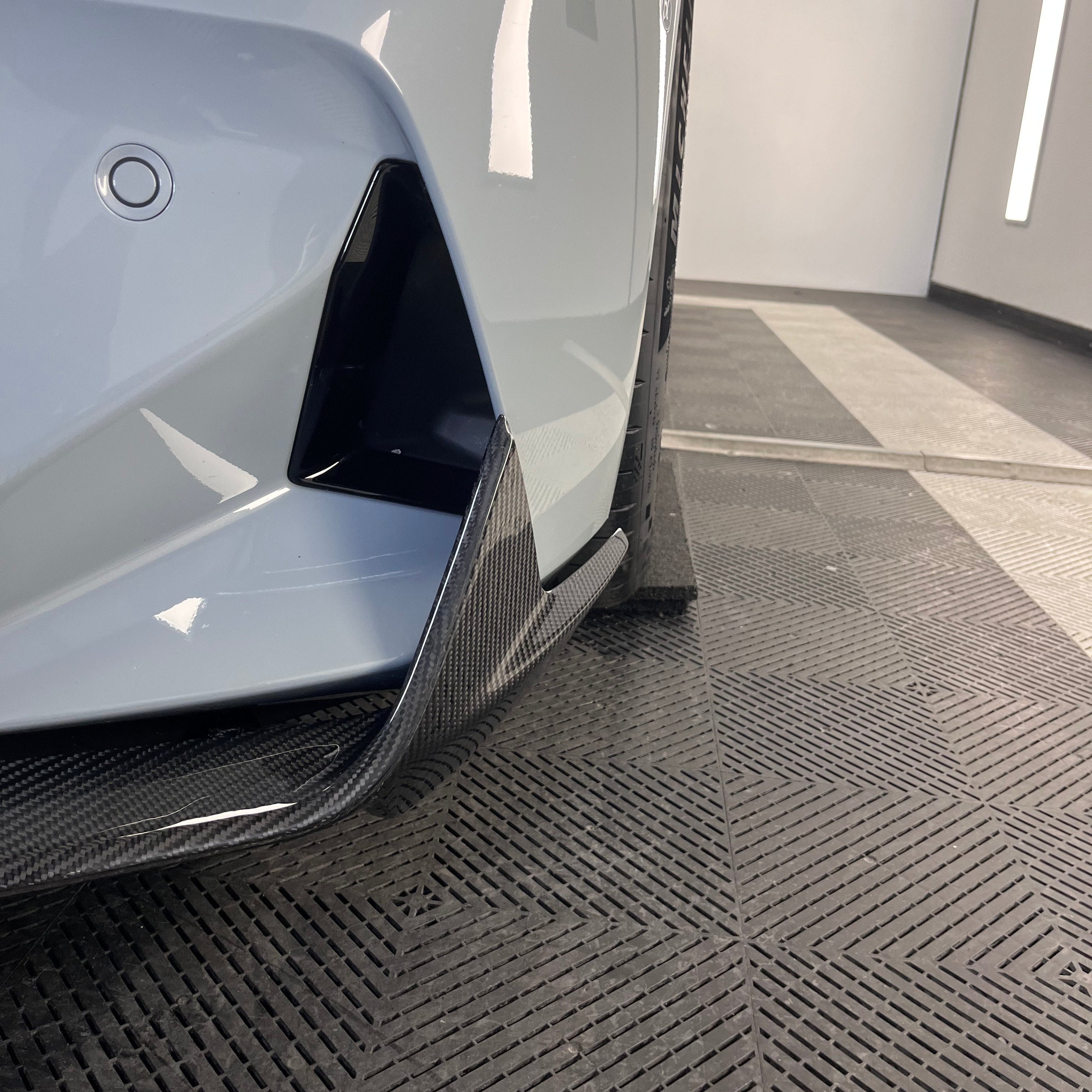 BMW M5 G90 Pre-Preg Dry Carbon Fibre Mp Style Front Lip Splitter By OPTIC (2024+)