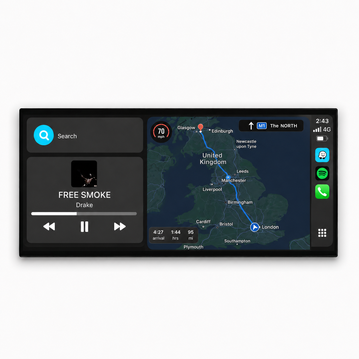 Mercedes C/GLC Class | W205/X253 | 12.3" Apple CarPlay/Android Auto Touchscreen Display | (2014-2019)