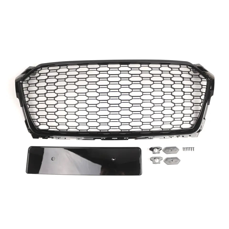 Audi A5/S5 B9 RS5 Style Gloss Black Honeycomb Grill (2016-2019)
