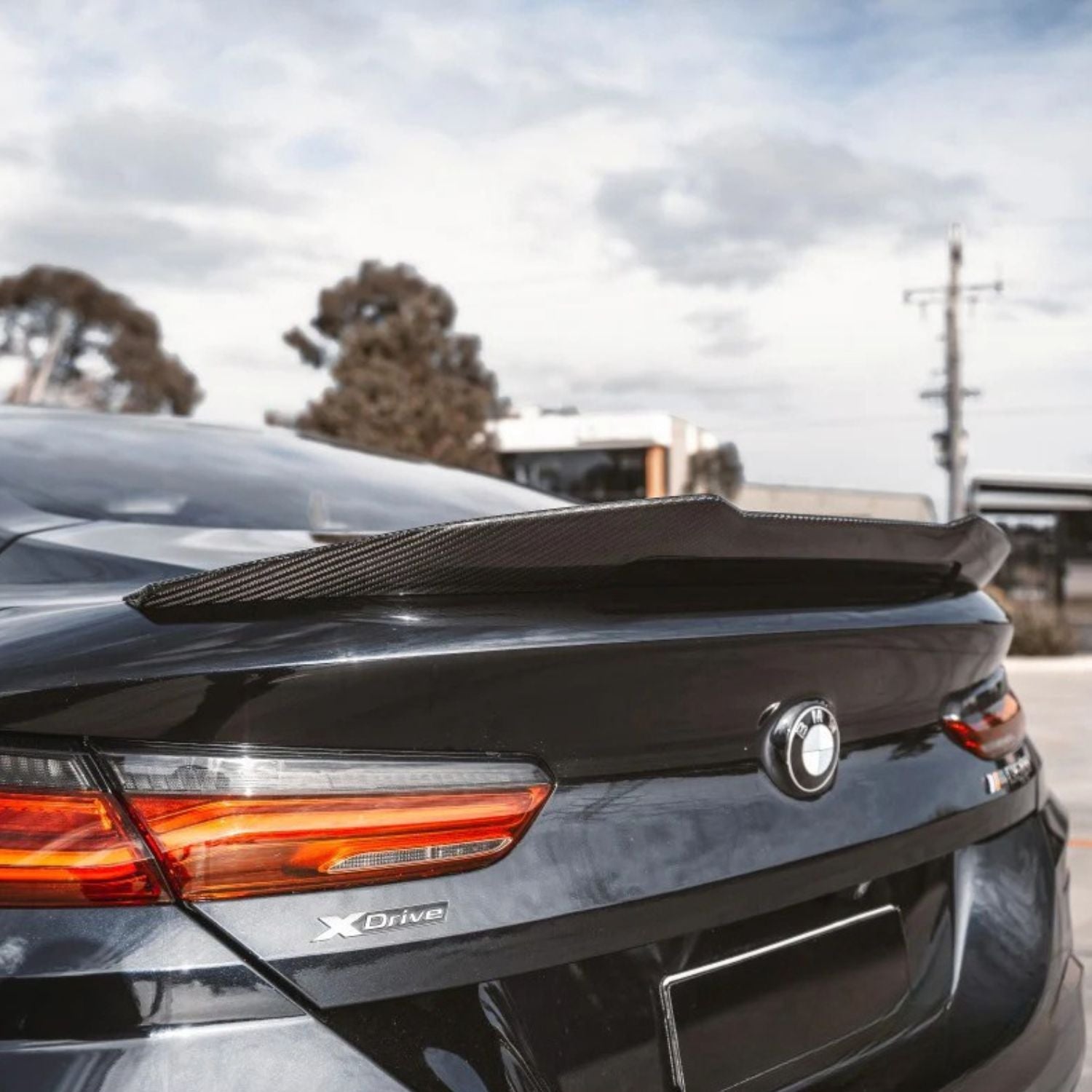BMW 8 Series G15 / G16 / M8 F92 / F93 Pre-Preg Dry Carbon Fibre Psm Style Ducktail Rear Spoiler By OPTIC (2018+)